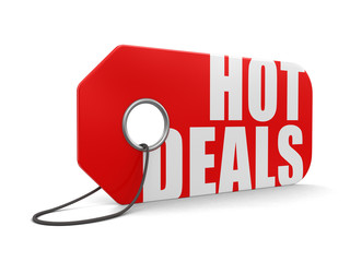 Label hot deals (clipping path included) - 76713195