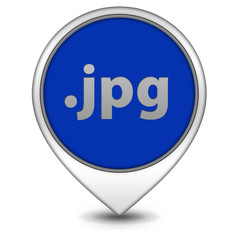 .jpg pointer icon on white background