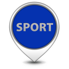 Sport pointer icon on white background