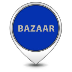 Bazaar pointer icon on white background