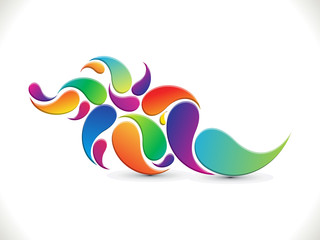 abstract artistic colorful floral background