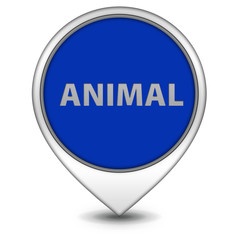 Animal pointer icon on white background