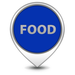 Food pointer icon on white background