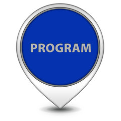 Program pointer icon on white background