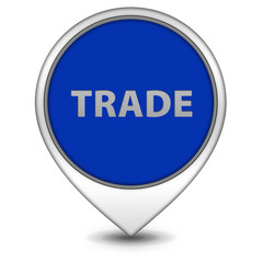 Trade pointer icon on white background