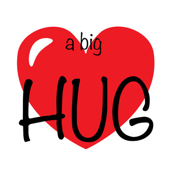 a big hug love or friendship