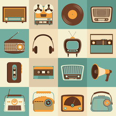 Retro electronic collection