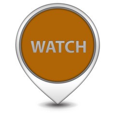 watch pointer icon on white background