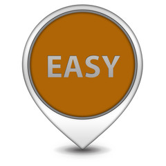easy pointer icon on white background