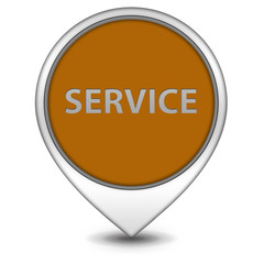 Service pointer icon on white background
