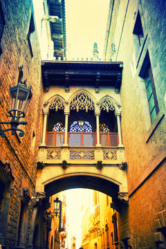 Gothic quarter in Barcelona