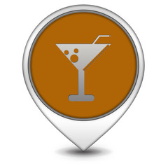 Drink pointer icon on white background