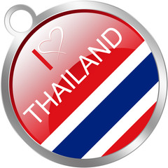 Thailand keychain flag