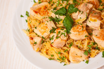 chicken breast with pasta