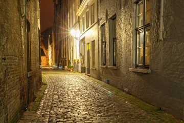 Plakat Street in Bruges.