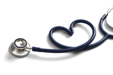 A stethoscope in the form of a heart