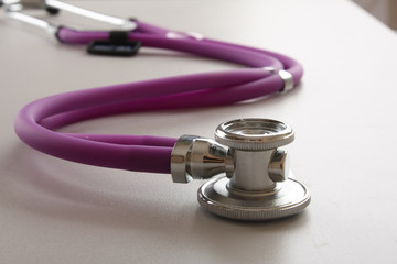 Stethoscope closeup. Medical Equipment.