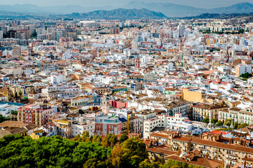 Fototapeta na wymiar Malaga cityscape. Andalusia, Spain