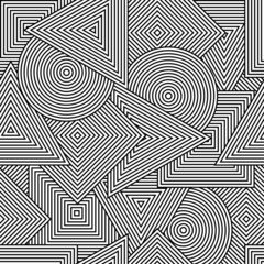 Vector background with geometric line shapes