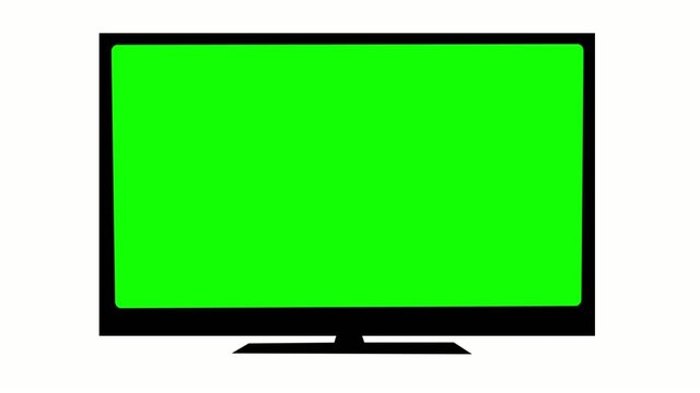 TV with Green screen.