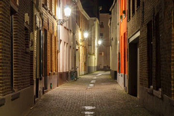 Fototapeta na wymiar Street in Bruges.