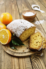 Homemade orange cake
