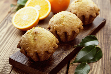 Homemade orange muffins