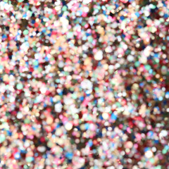 Fototapeta na wymiar High resolution defocused view of colorful glitters background