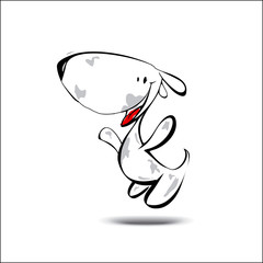 illustration of the dog