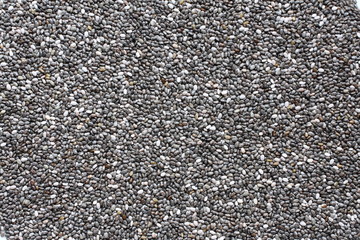Top view of chia seeds
