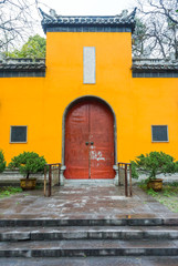 The vintage Chinese building temple