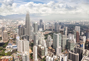 Fototapeta na wymiar Skyline of Kuala Lumpur, Malaysia.
