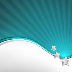 Bright Abstract Vector Background with Silver Stars. - 76729588