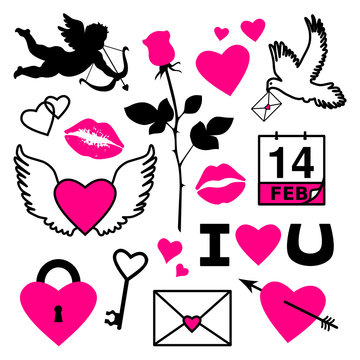 Set of Valentine's Day Symbols