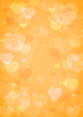 light heart bokeh for love background