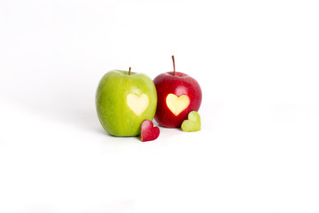 apple hearts