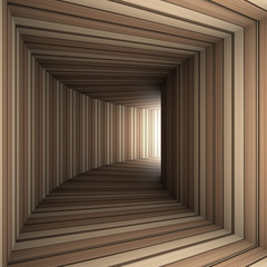 Naklejki  drewniany tunel