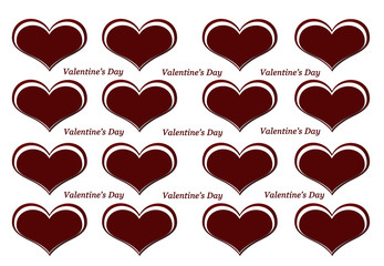 Heart valentine's day background