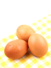 eggs isolated on white background