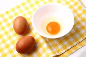 eggs isolated on white background