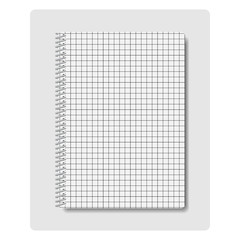 Notepad, vector illustration.