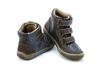 Leather shoes for boys