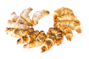 delicious mixed croissants