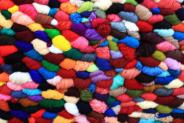 Fototapeta na wymiar Colourful wool
