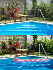 Swimming pool. Set.