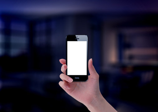 smart phone in hands