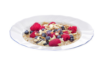 Steel Cut Oats, Berries, and Nuts