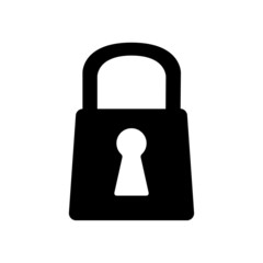 The lock icon. Lock symbol. Flat