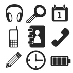 Interface web and mobile icons collection. Vector.