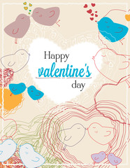 Poster for happy valentine's day
